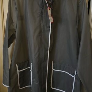 Hunter Gray Jacket with White Trim